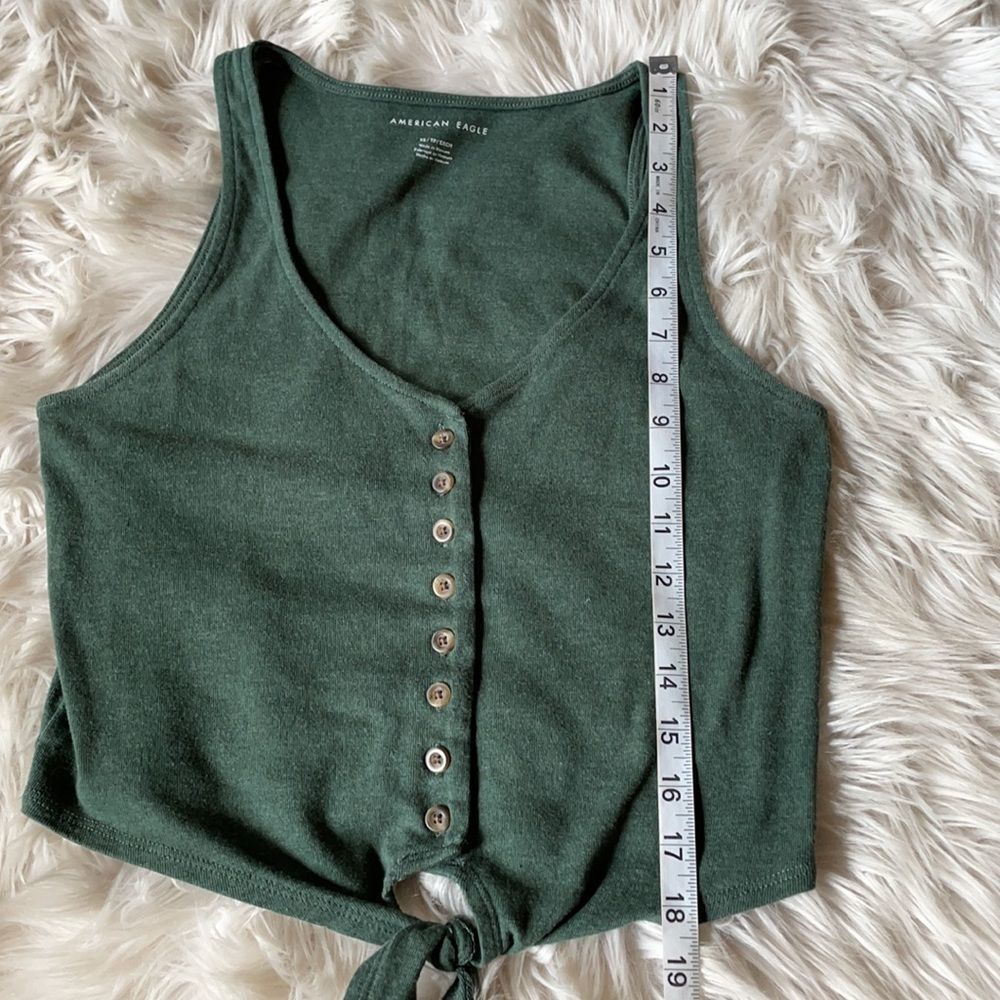 American Eagle Tie Up Crop Top - Picture 10 of 11